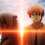Yuzuru Otonashi thú nhận tình cảm với Kanade Tachibana trong cảnh cuối của Angel Beats