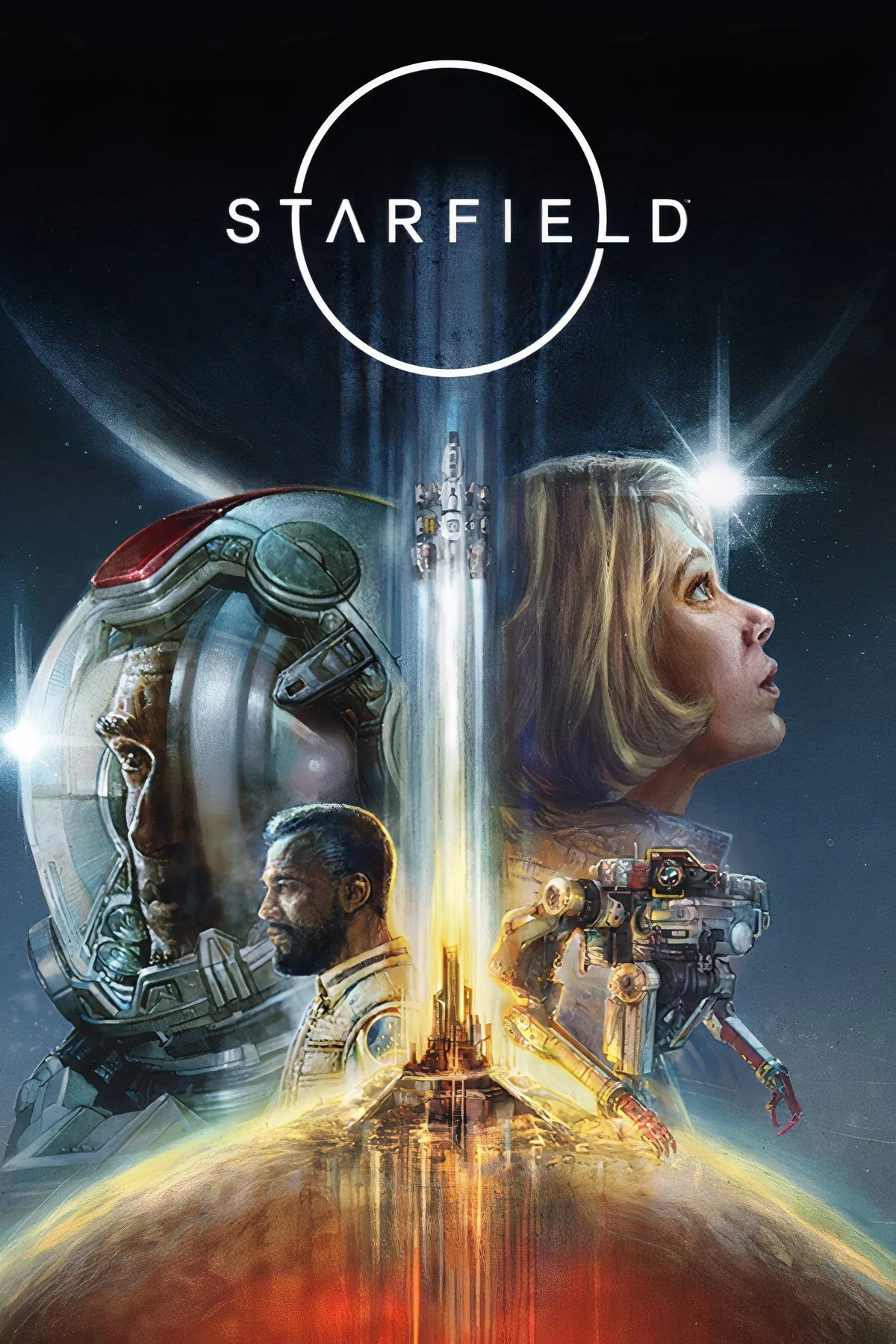 Ảnh bìa tổng quan game Starfield, thể hiện bối cảnh khám phá vũ trụ rộng lớn và tiềm năng phát triển của game