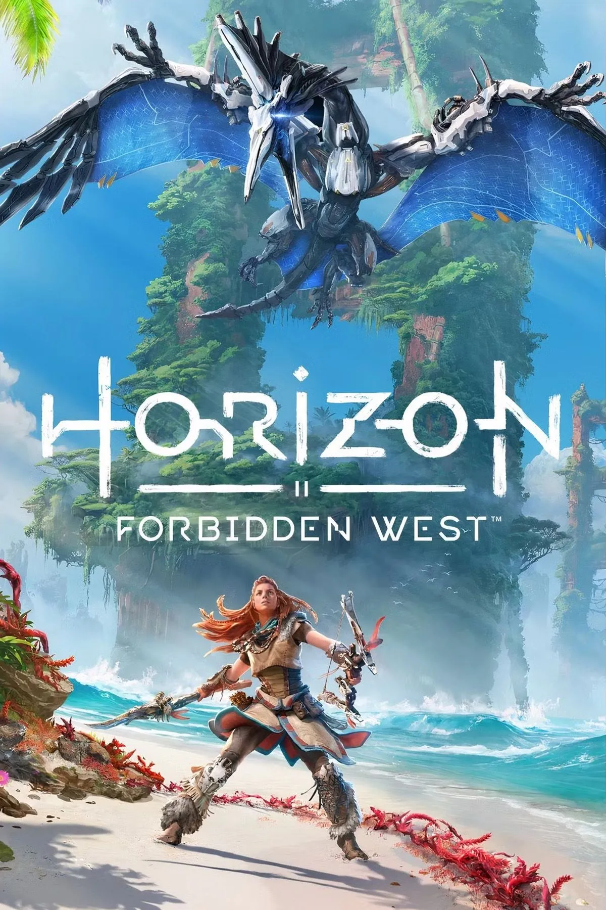 Bìa game Horizon Forbidden West, giới thiệu Aloy và thế giới mở rộng đầy thử thách