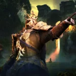 Mặt nạ Tử thần Nirmitruq trong Diablo 4 Season 9, trang bị Mythic Heir of Perdition ám chỉ kẻ thù thiên thần
