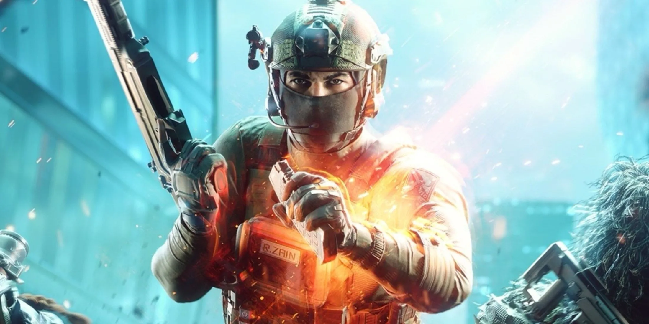 Người lính Battlefield 2042 với vũ khí cá nhân