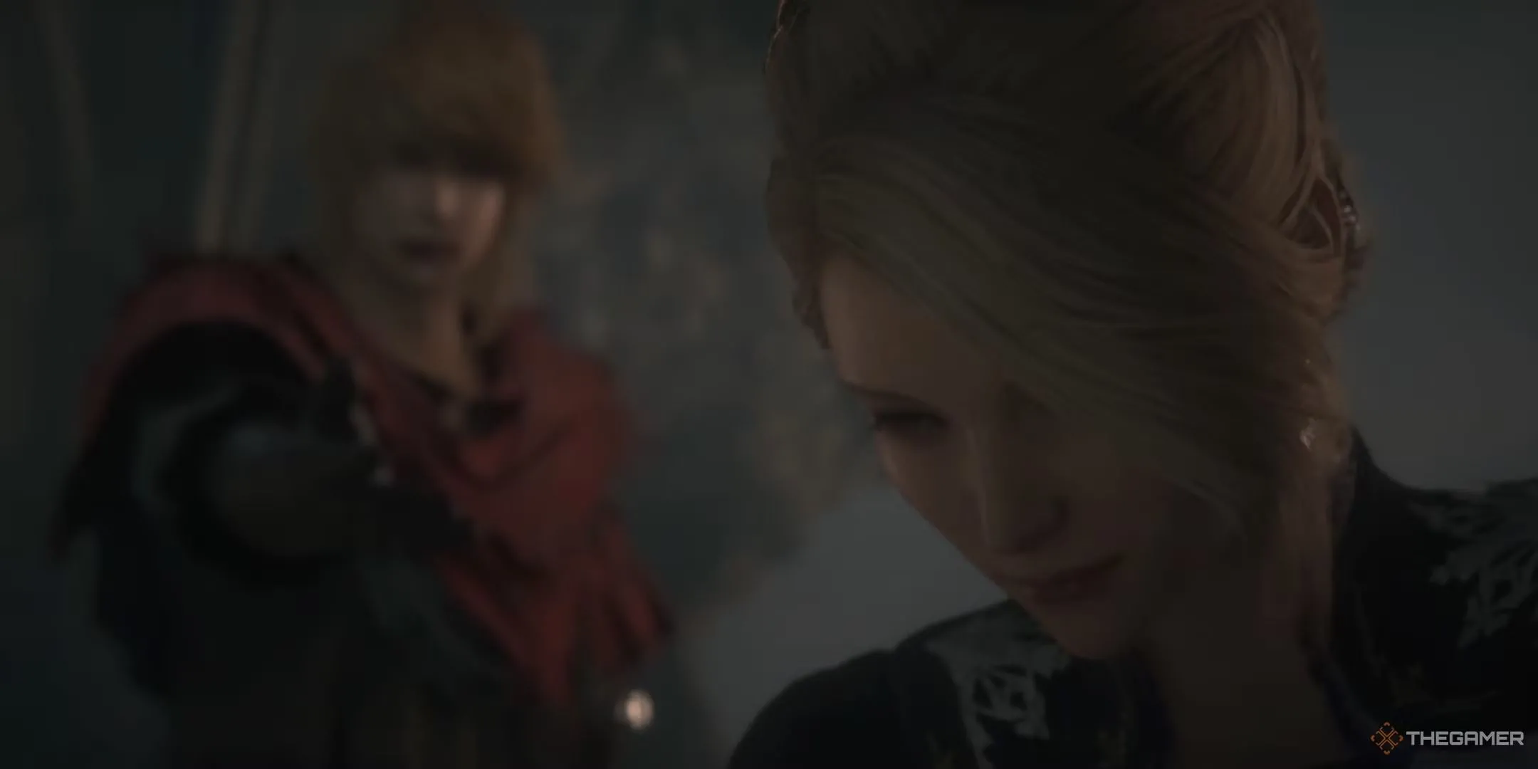 Anabella Rosfield và Joshua trong Final Fantasy 16