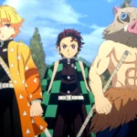 Bộ ba Tanjiro, Zenitsu và Inosuke trong Demon Slayer: The Hinokami Chronicles 2 chuẩn bị chiến đấu
