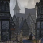 Cổng thành Wayrest uy nghiêm trong Daggerfall