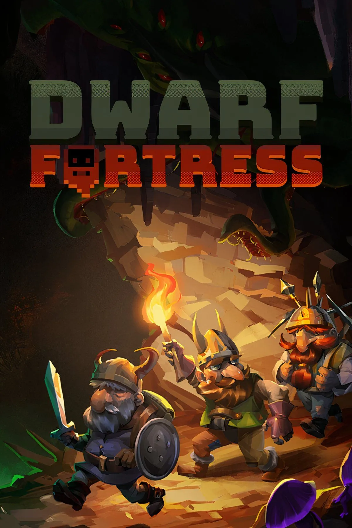 Giao diện đồ họa ASCII của Dwarf Fortress, thể hiện sự phức tạp của game mô phỏng quản lý pháo đài