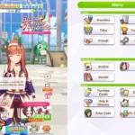 Giao diện dọc tối ưu hiển thị thông tin và nhật ký hoạt động trong Umamusume trên Steam.
