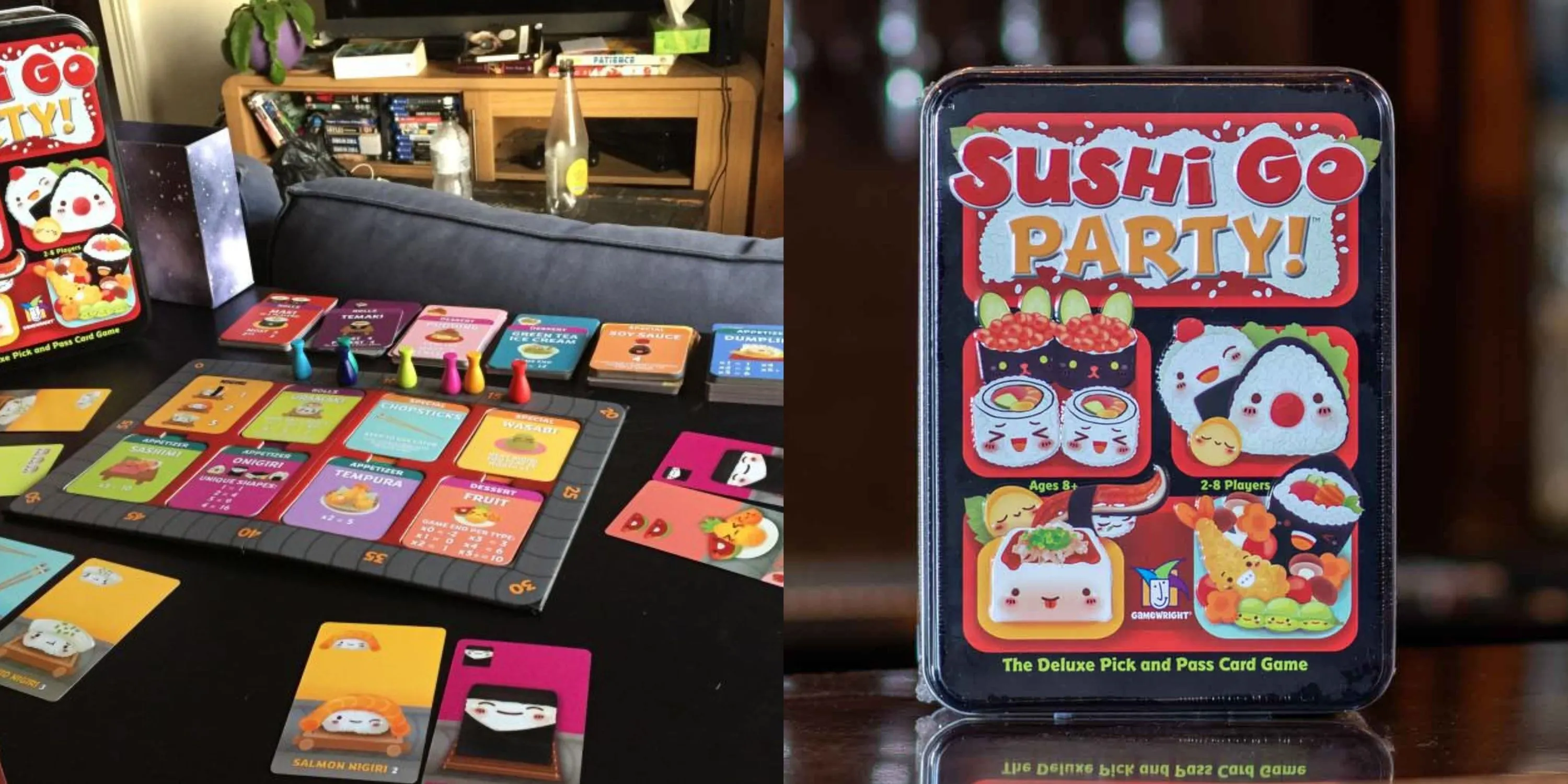 Hai hình ảnh minh họa game Sushi Go! Party