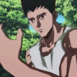 Hình ảnh Gon ở dạng cơ bắp trong Hunter x Hunter Nen x Impact, thể hiện một khoảnh khắc mạnh mẽ của nhân vật.