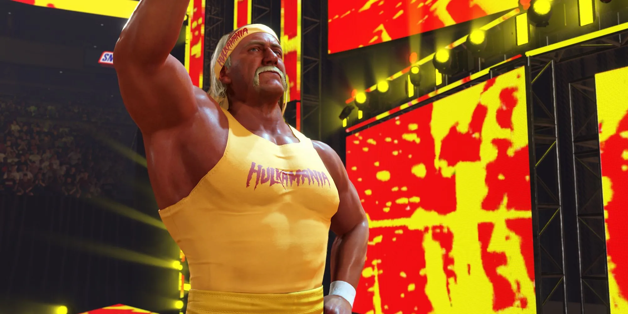 Hình ảnh Hulk Hogan trong game WWE 2K24, minh họa khả năng xuất hiện trong WWE 2K26 Showcase Mode