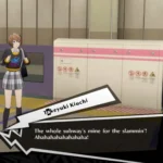 Hình ảnh Takeyuki Kiuchi với câu nói 'Subway là của tôi để va chạm' trong Persona 5 The Phantom X