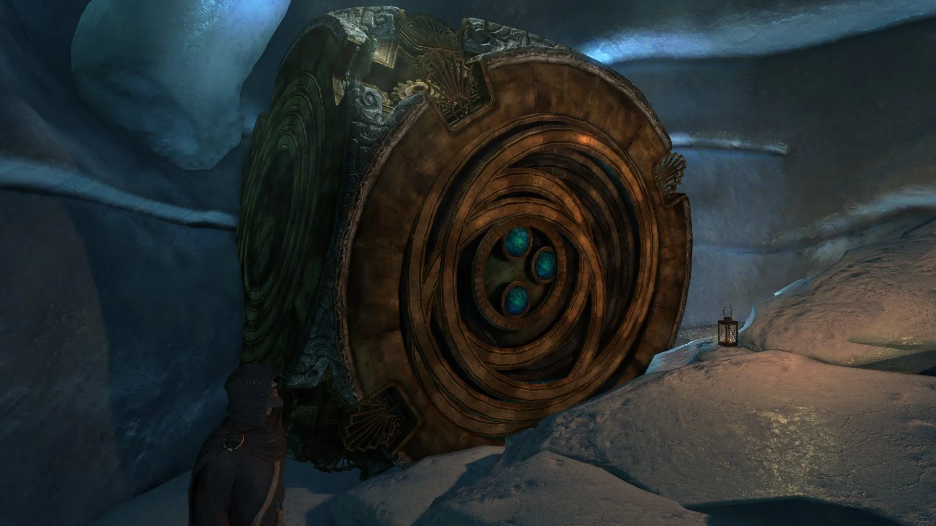 Hộp câu đố Dwemer tại trạm tiền đồn của Septimus Signus ở Winterhold