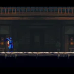 Kenji và Ryu Hayabusa chuẩn bị đối đầu trong thử thách Ryu's Test của Ninja Gaiden Ragebound.