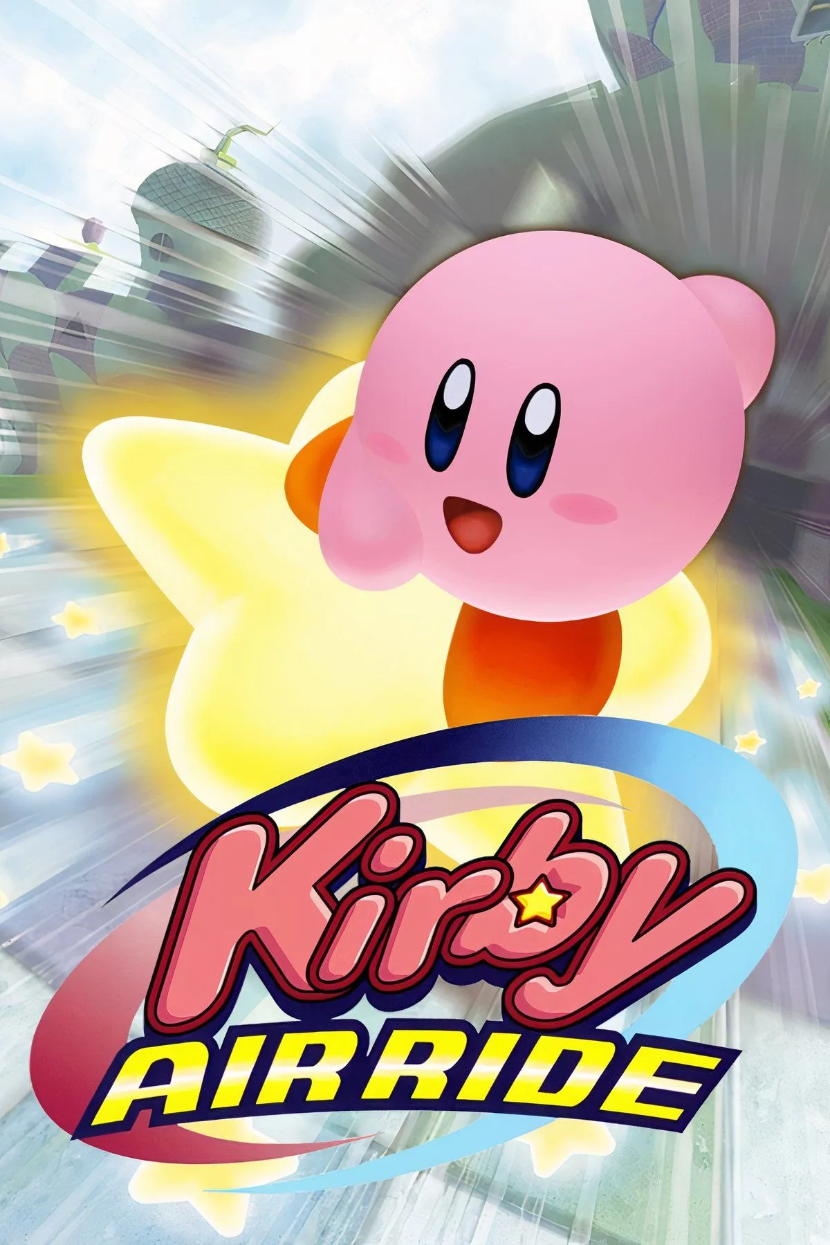 Kirby Air Ride với giao diện đua xe tốc độ