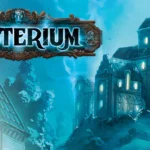 Mô tả hình ảnh: Hộp game và các thành phần của board game Mysterium, bao gồm các lá bài hình ảnh và thẻ bài hồn ma, tạo không khí bí ẩn.