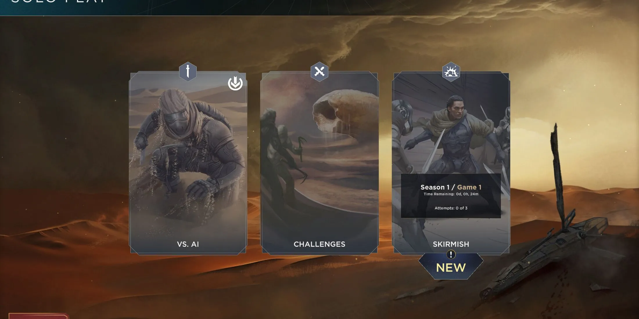 Mô tả hình ảnh: Một số lá bài từ board game Dune Imperium, thể hiện các nhân vật, phe phái và hiệu ứng chiến thuật dựa trên vũ trụ Dune.