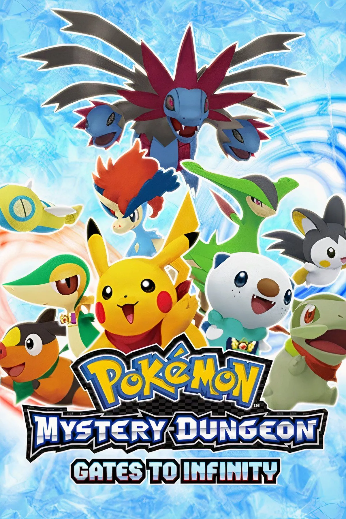 Nhóm Pokemon trong Pokemon Mystery Dungeon: Gates to Infinity khám phá hầm ngục 3D