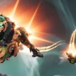 Quái vật Fallen bay lượn trên hành tinh Kepler trong Destiny 2 thể hiện môi trường chiến đấu.