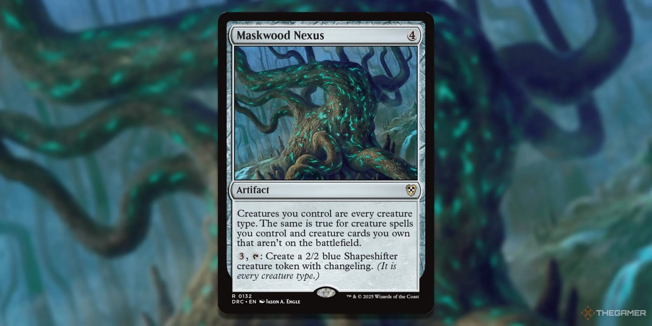 Thẻ Maskwood Nexus trong Magic The Gathering, chìa khóa để mọi sinh vật đều nhận buff từ Spider-Ham Commander.