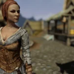 Ysolda tại khu chợ Whiterun trong Skyrim