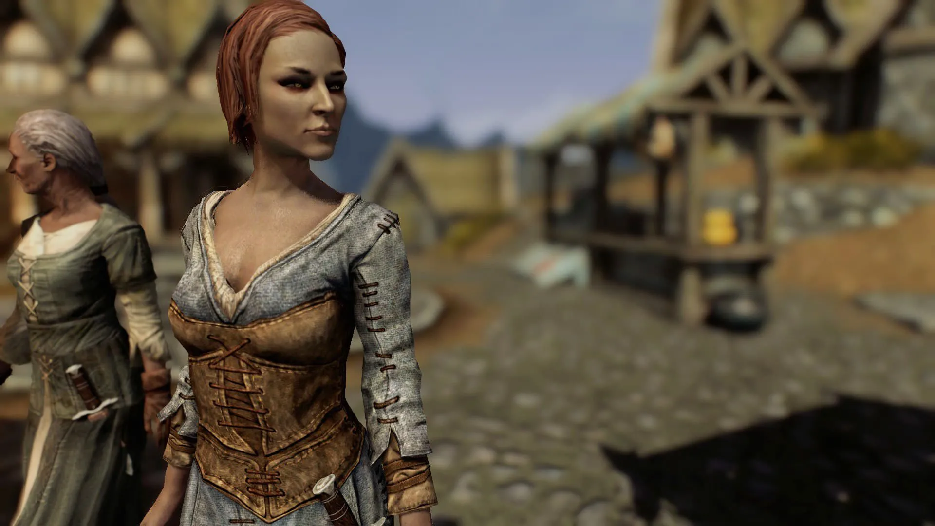 Ysolda tại khu chợ Whiterun trong Skyrim